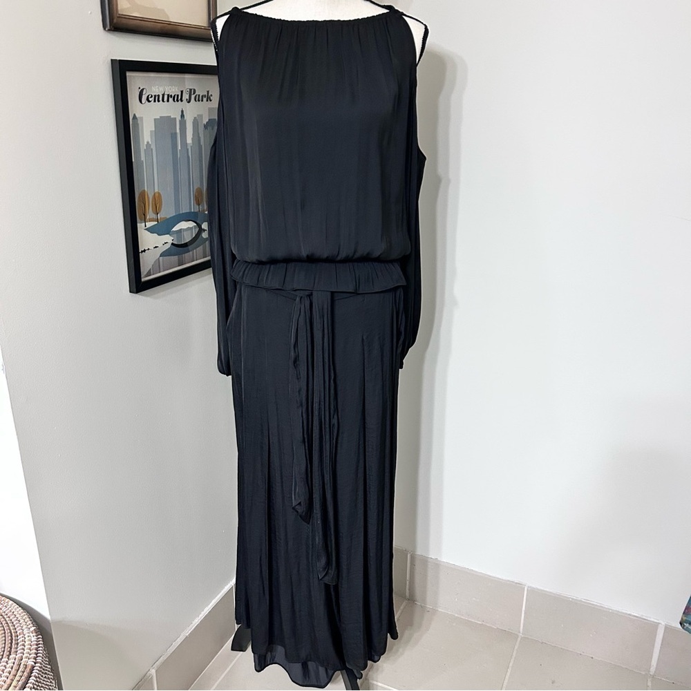 Alfani Black Two Piece Set with Palazzo Pants SZ M